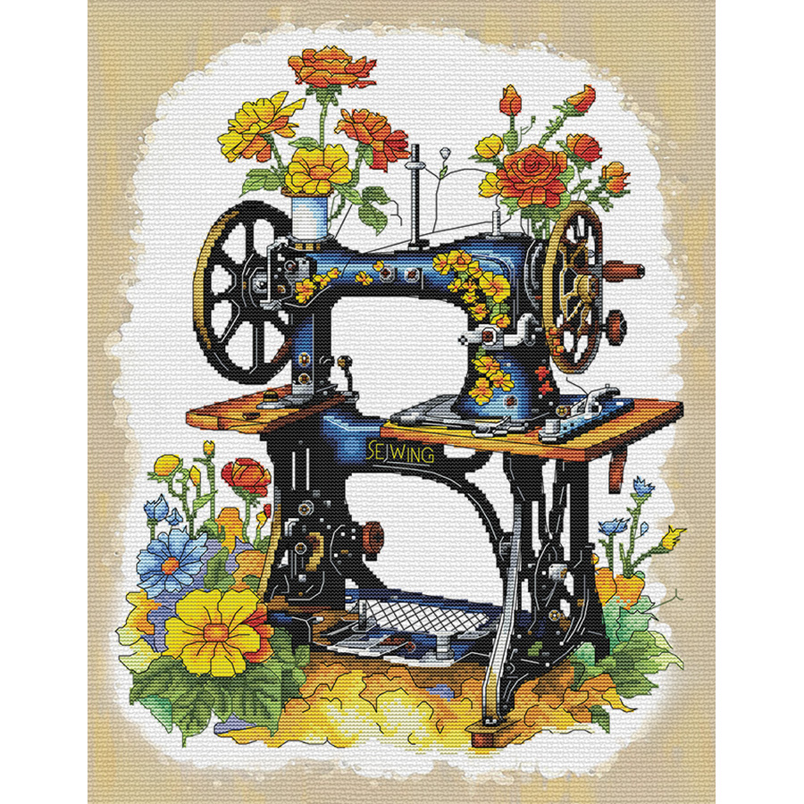 Tissu Coton Imprimé Joplin Bleu