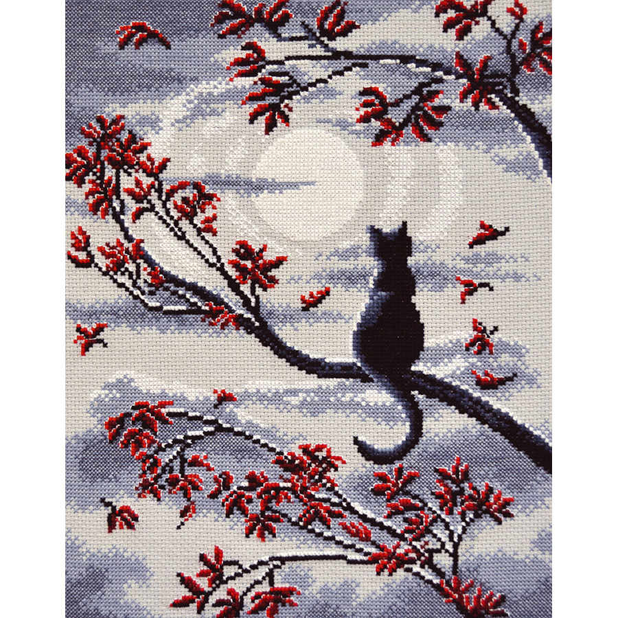 Livres Broderie FREEBLOSS 6 Kit De Marque Pages Au Point De Croix Kit De Broderie Au Point De Croix Estampé Ensemble De Broderie Chat Noir Avec Instructions Pour Adultes 8''*2.4 Broderie Livre