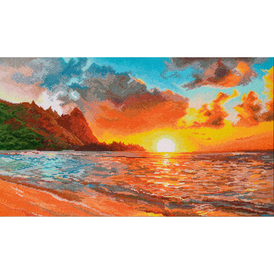 Kit Point De Croix Coucher De Soleil Oven