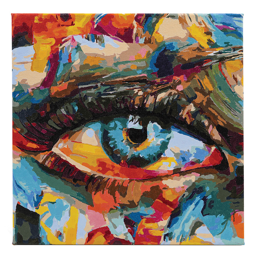 Kit de peinture par nuéro - Peinture à l'huile colorée à faire soi-êe pour enfants, étudiants