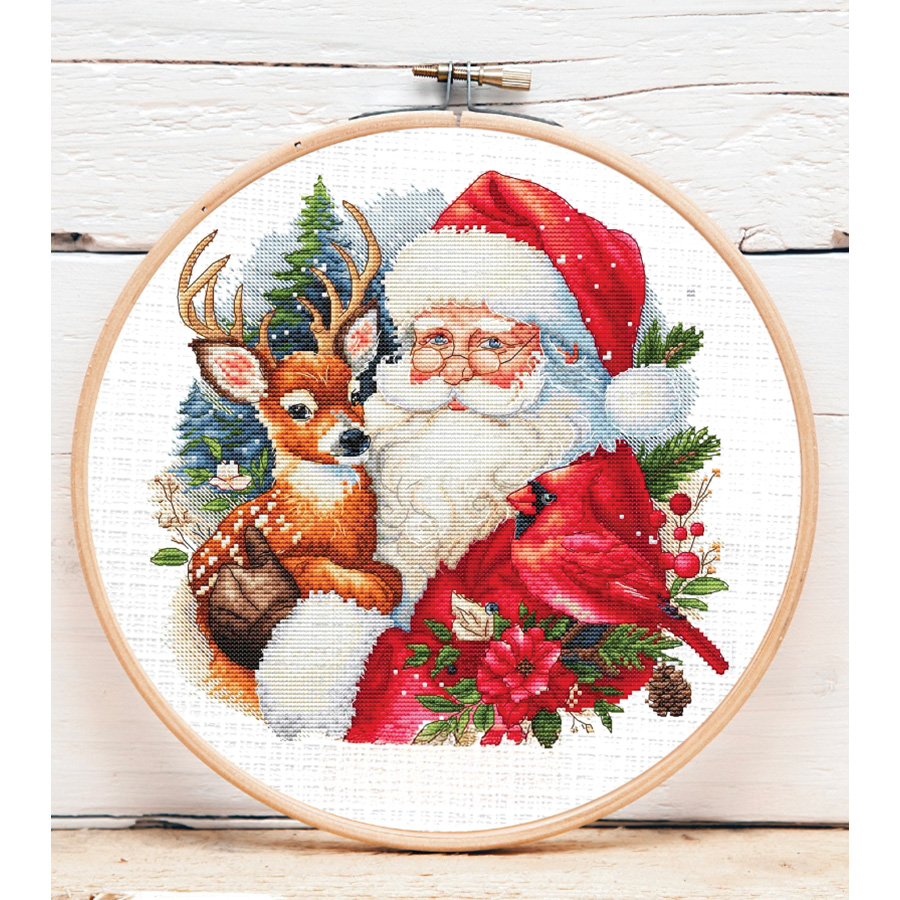 Kit Point De Croix Dimensions Gold Collection - Jupe De Sapin Père Noël - Neuf