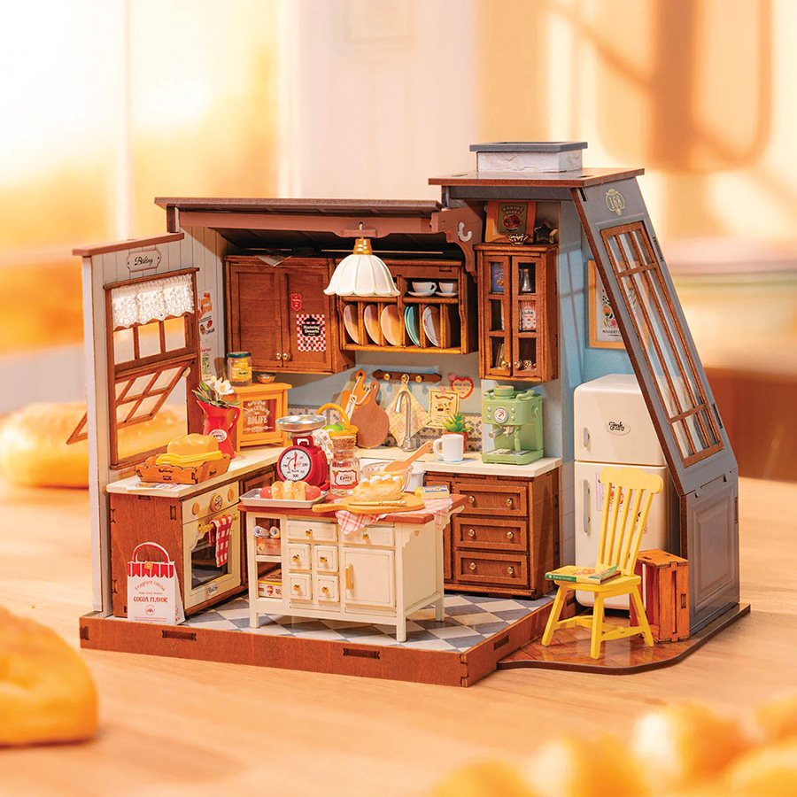 HOFMEISTER – Set De 15 Miniatures Cuisine En Bois Pour Maison De Poupée – Rouleau, Hachoir, Passoire, Spatule, Planche
