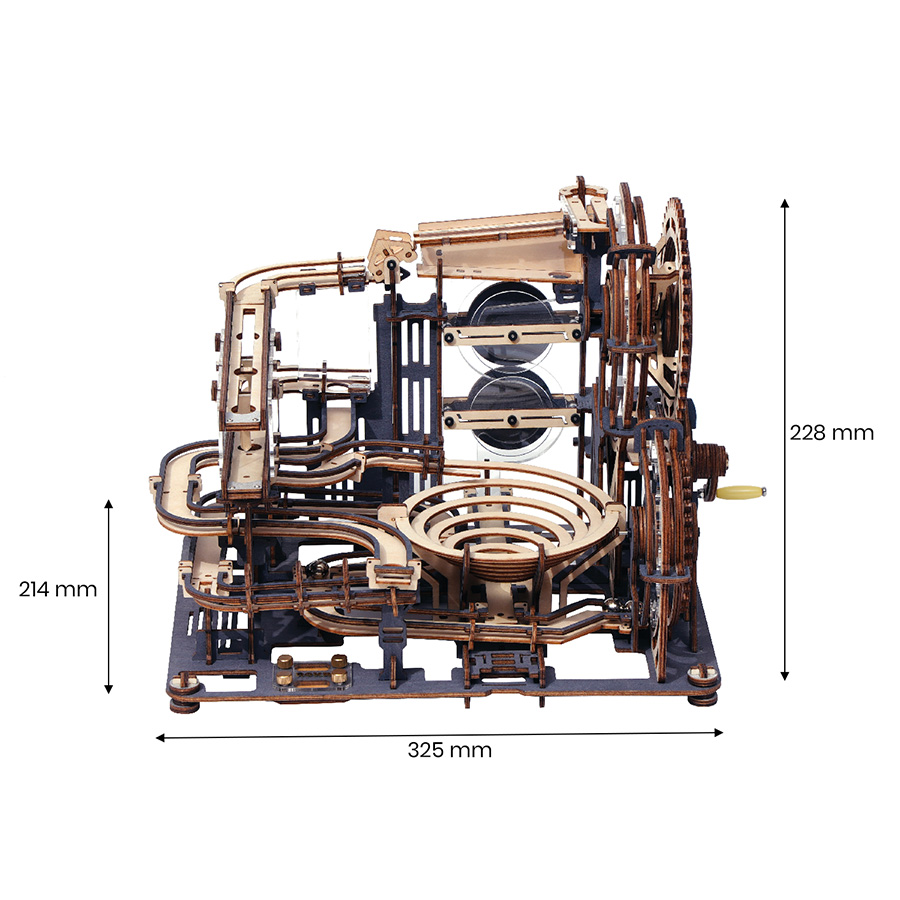 ROBOTIME Last City – Puzzle 3D à Construire – Circuits De Billes Avec LED – Cadeau Déco Pour Adultes – MR01S