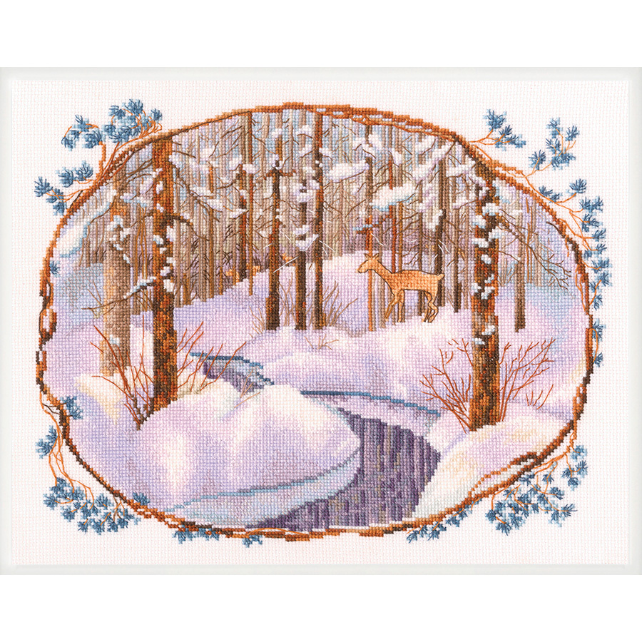 YEESAM ART Kit De Broderie Au Point De Croix Estampillé Pour Adultes Et Enfants Débutants, Girafe Colorée 11CT 24 × 28 Cm, Kit De Broderie à Faire