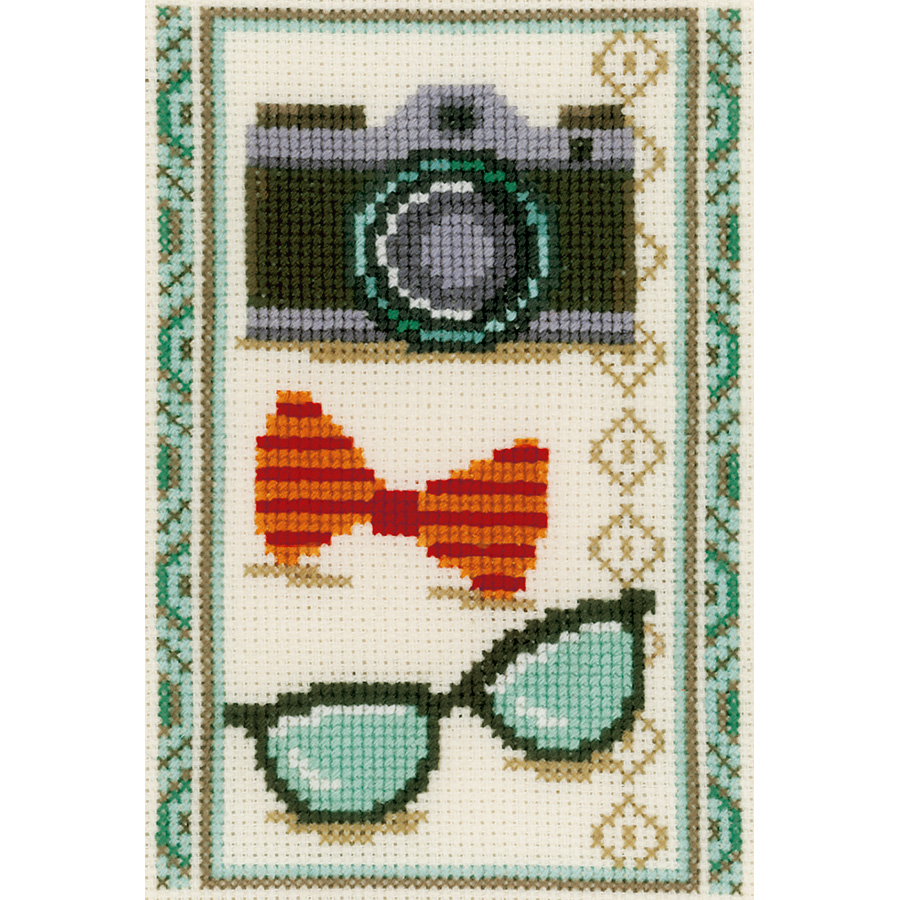 Kit Broderie Point De Croix - Fleurs Grimpantes