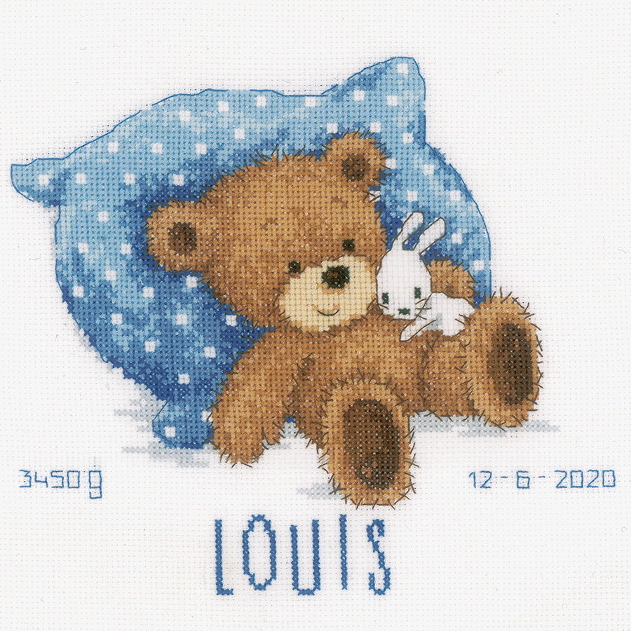 Kit Broderie Point De Croix – Les Oursons – Neuf