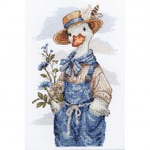 Kit broderie point de croix - Abris Art - Le chef du jardin