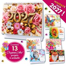 Support à diamanter - Crystal Art D.I.Y - Calendrier de bureau 2027