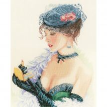 Lanarte Kit au point compté Escalier avec des fleurs - PN-0169680