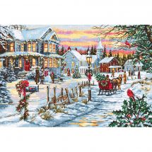 Wonderland Crafts FLW-021 Kit point de croix sur bois