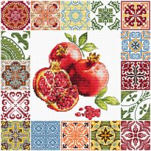 Kit broderie point de croix - Luca-S - Grenades