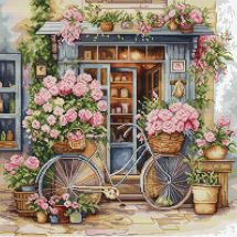 Luca-S Set Point De Croix Dans La Campagne, Motif De Comptage 31x41cm