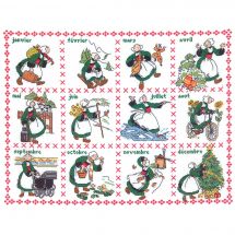 Kit broderie point de croix - Pattes et griffes - Design works