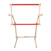 Métier à broder - Luca-S - Métier en bois à clips sur pied 