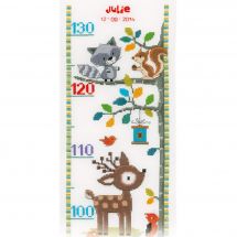 Kit broderie point de croix avec tambour - Animaux dans la forêt - Vervaco