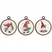 Kit broderie point de croix - Gnomes - Riolis