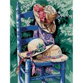 Canevas Pénélope  - Margot de Paris - La chaise aux chapeaux