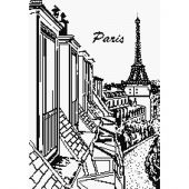 Kit broderie point de croix - Marie Coeur - Toits de Paris
