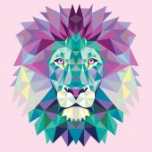 Canevas Pénélope  - SEG de Paris - Géométrique lion