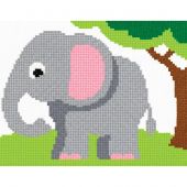 Kit broderie point de croix - Marie Coeur - Éléphant
