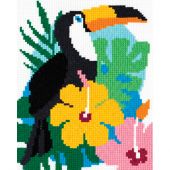 Kit broderie point de croix - Marie Coeur - Toucan