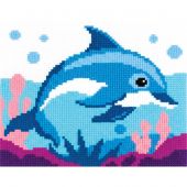 Kit broderie point de croix - Marie Coeur - Dauphin