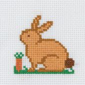 Kit broderie point de croix pour enfant - Anchor - Lapin