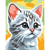Kit de canevas pour enfant - Margot de Paris - Chat gris