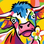 Kit de canevas pour enfant - Margot de Paris - Vache