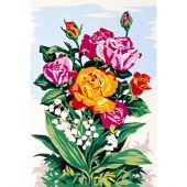 Canevas Pénélope  - SEG de Paris - Le bouquet de roses