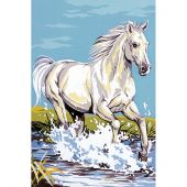 Canevas Pénélope  - SEG de Paris - Le cheval blanc