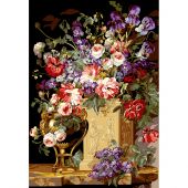 Canevas Pénélope  - SEG de Paris - Corbeille et vase de fleurs
