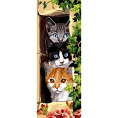 Canevas Pénélope  - SEG de Paris - Les trois chats