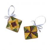 Kit de broderie avec perles - Abris Art - Motif du soleil