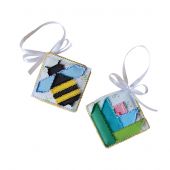 Kit de broderie avec perles - Abris Art - Miel sucré