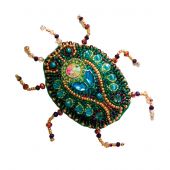 Kit de broderie avec perles - Abris Art - Scarabée