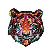 Kit de broderie avec perles - Abris Art - Tigre