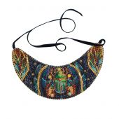 Kit de broderie avec perles - Abris Art - Collier "talisman émeraude"