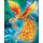 Kit de broderie Diamant - Diamond Painting - Oiseau de feu