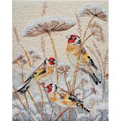 Kit broderie point de croix - Abris Art - Un blizzard silencieux
