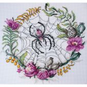 Kit broderie point de croix - Abris Art - Dentelle du monde invisible