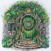 Kit broderie point de croix - Abris Art - Là où vivent les elfes