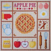 Kit broderie point de croix - Abris Art - Tarte aux pommes