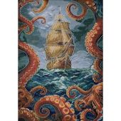 Kit broderie point de croix - Abris Art - Les Abysses