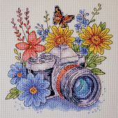 Kit broderie point de croix - Abris Art - Capture le moment