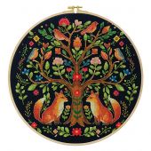 Kit broderie point de croix - Abris Art - Contes de la forêt