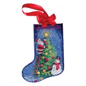 Kit de chaussette de Noël à broder - Abris Art - Lancer les festivités