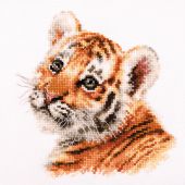 Kit point de croix - Alisa - Bébé tigre