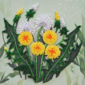 Kit de broderie avec perles - Abris Art - Pissenlits favoris