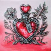 Kit de broderie avec perles - Abris Art - Potion d'amour